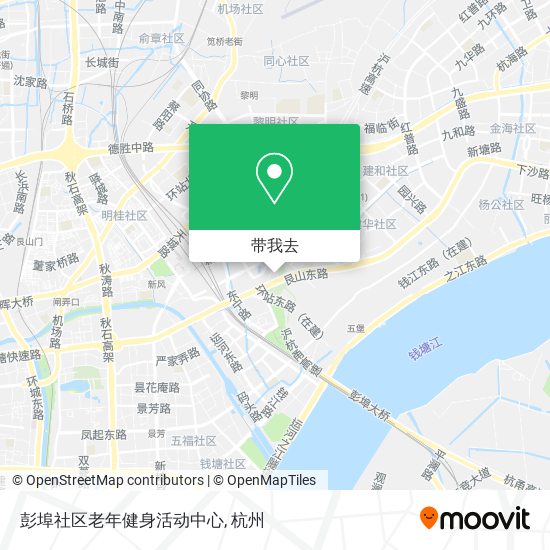 彭埠社区老年健身活动中心地图