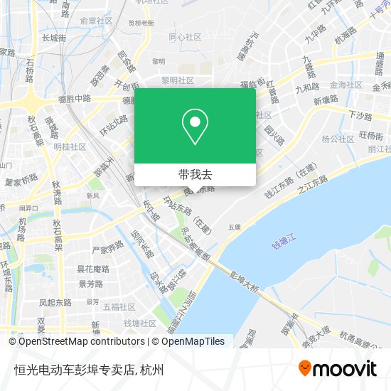 恒光电动车彭埠专卖店地图
