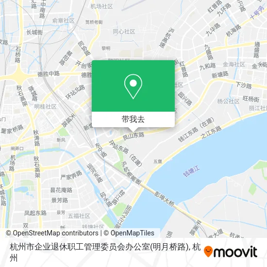 杭州市企业退休职工管理委员会办公室(明月桥路)地图