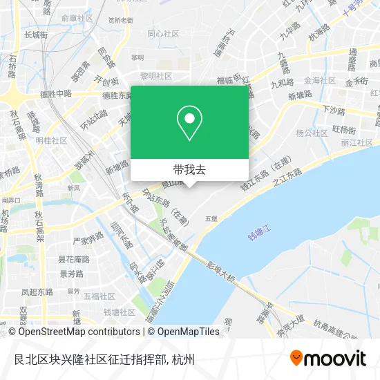 艮北区块兴隆社区征迁指挥部地图