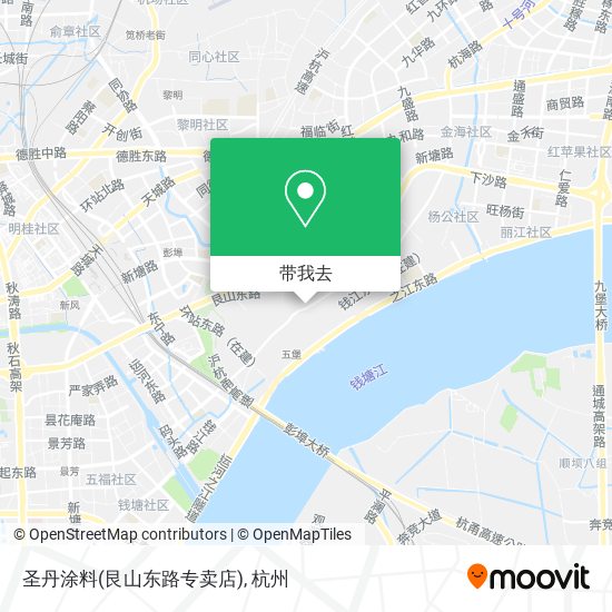 圣丹涂料(艮山东路专卖店)地图