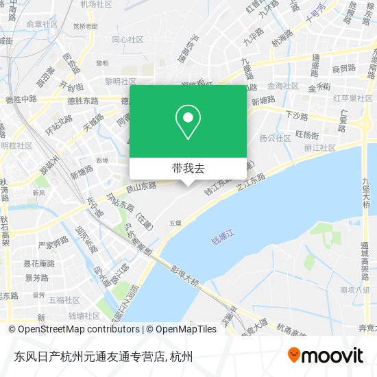 东风日产杭州元通友通专营店地图