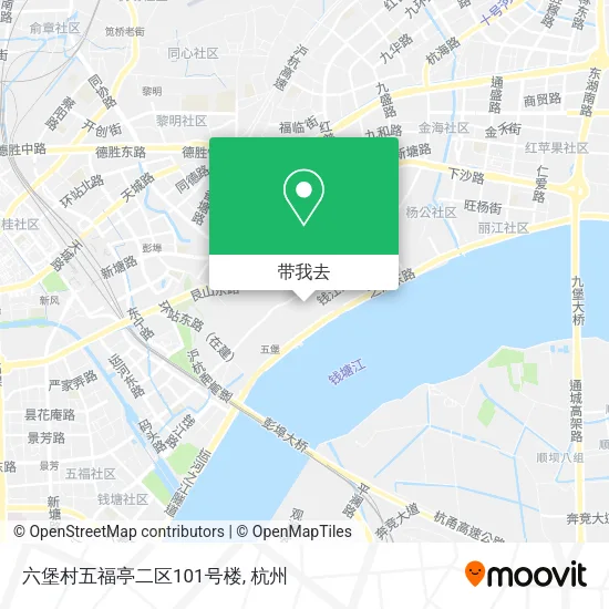 六堡村五福亭二区101号楼地图