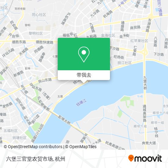 六堡三官堂农贸市场地图