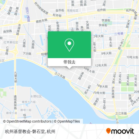 杭州基督教会-磐石堂地图