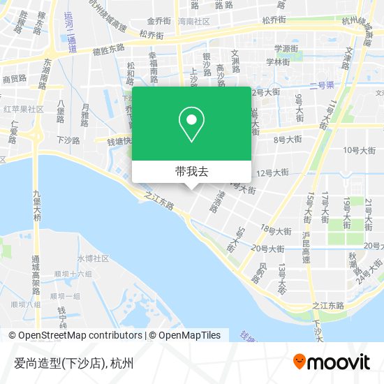 爱尚造型(下沙店)地图