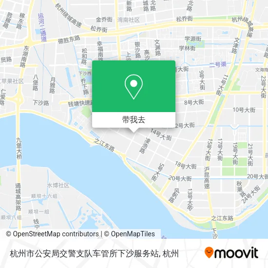 杭州市公安局交警支队车管所下沙服务站地图