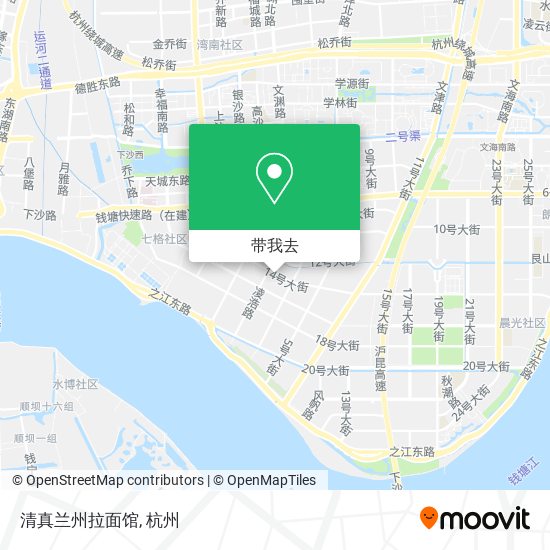 清真兰州拉面馆地图