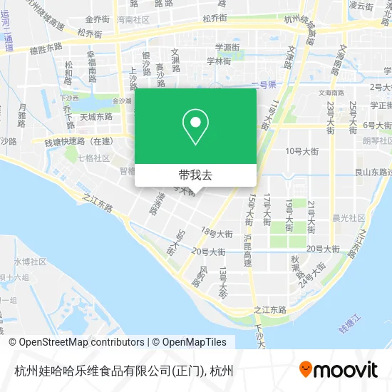 杭州娃哈哈乐维食品有限公司(正门)地图
