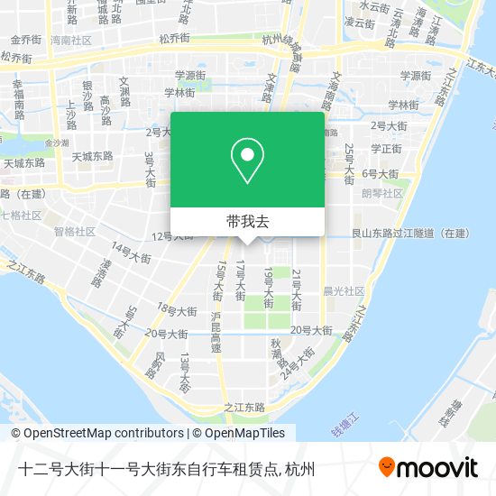 十二号大街十一号大街东自行车租赁点地图