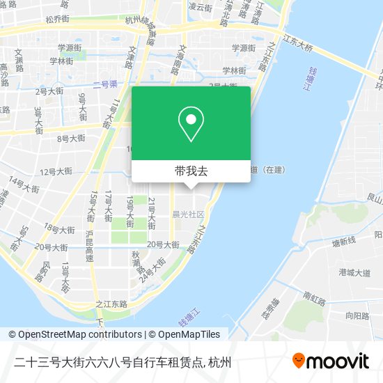 二十三号大街六六八号自行车租赁点地图