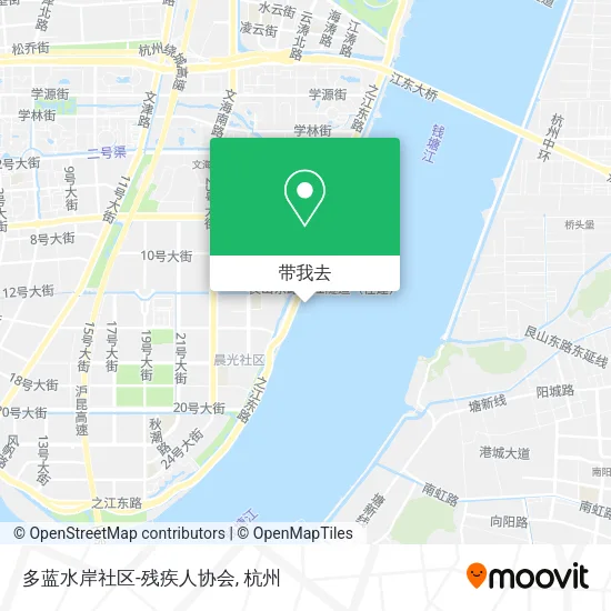 多蓝水岸社区-残疾人协会地图