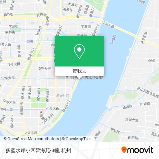 多蓝水岸小区碧海苑-3幢地图
