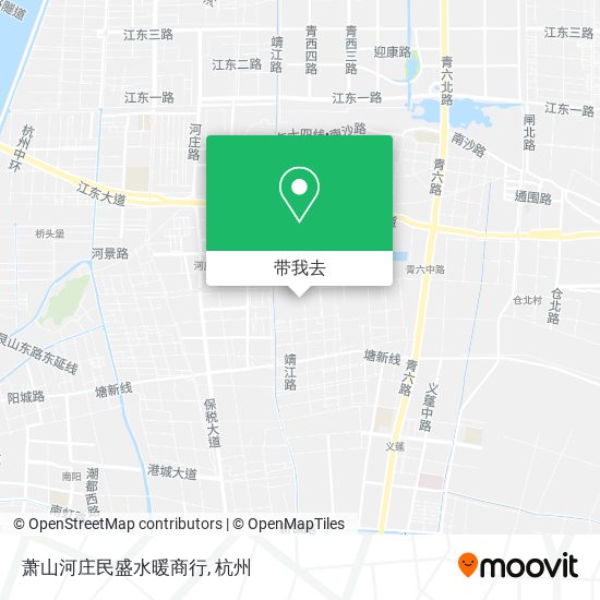萧山河庄民盛水暖商行地图