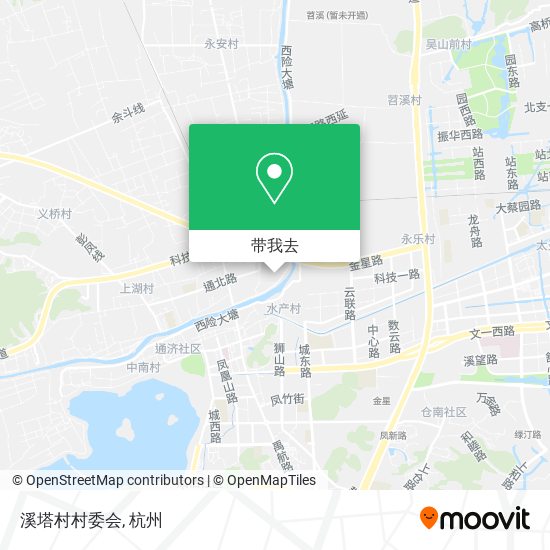 溪塔村村委会地图