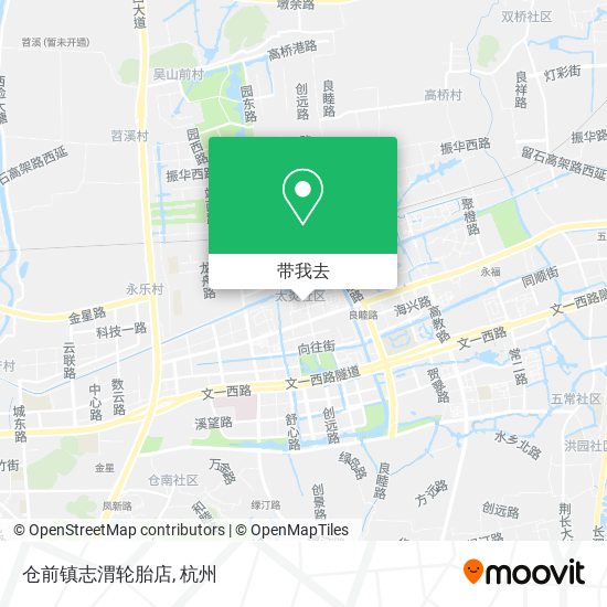 仓前镇志渭轮胎店地图