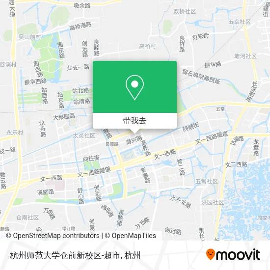 杭州师范大学仓前新校区-超市地图