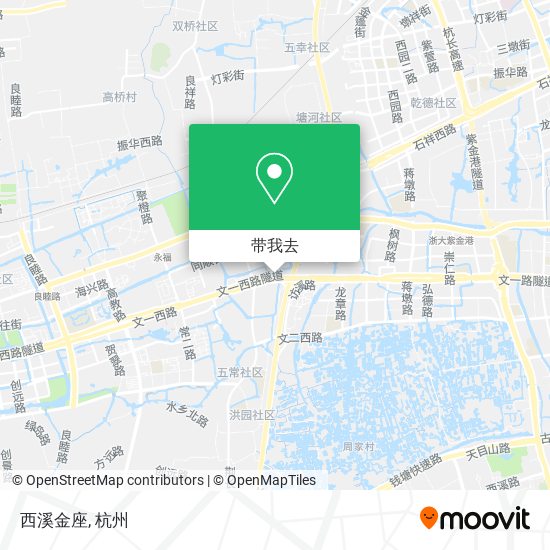 西溪金座地图