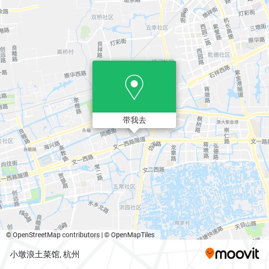 小墩浪土菜馆地图