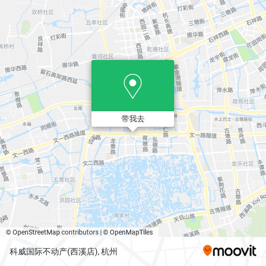 科威国际不动产(西溪店)地图