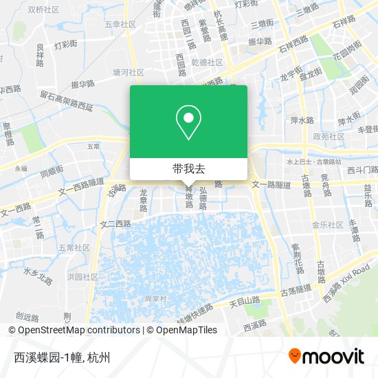 西溪蝶园-1幢地图