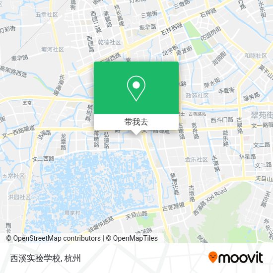 西溪实验学校地图