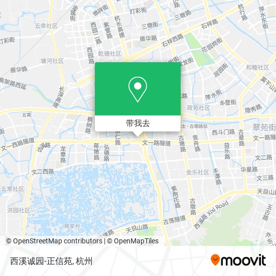 西溪诚园-正信苑地图