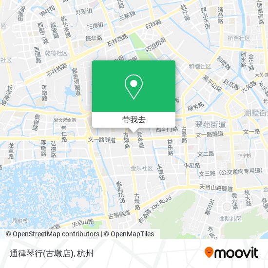 通律琴行(古墩店)地图