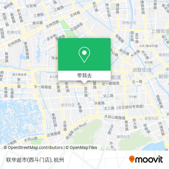 联华超市(西斗门店)地图