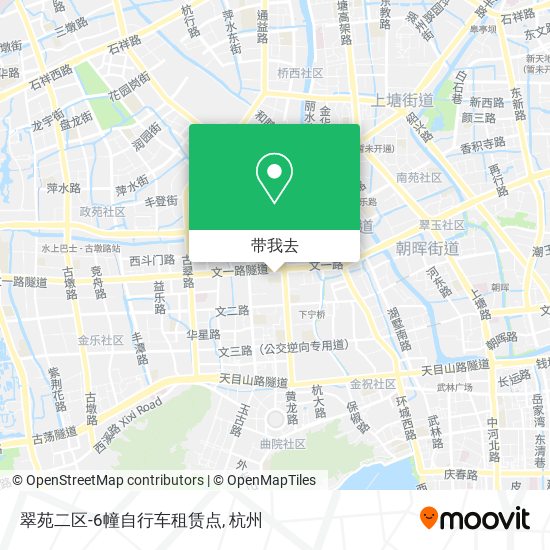 翠苑二区-6幢自行车租赁点地图