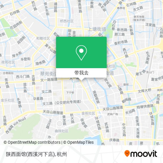 陕西面馆(西溪河下店)地图