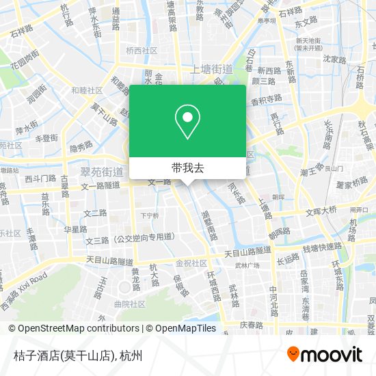 桔子酒店(莫干山店)地图