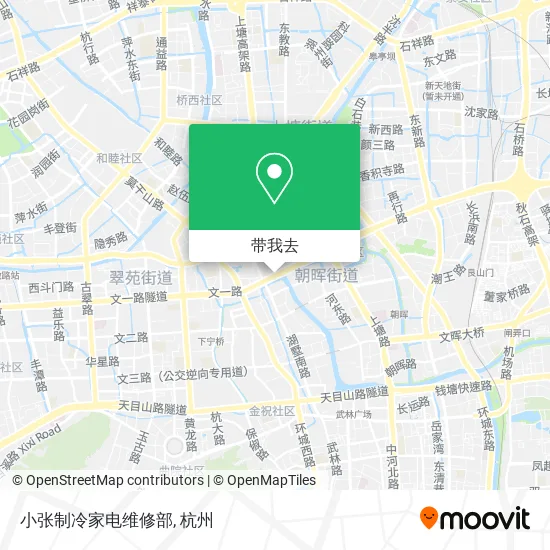 小张制冷家电维修部地图