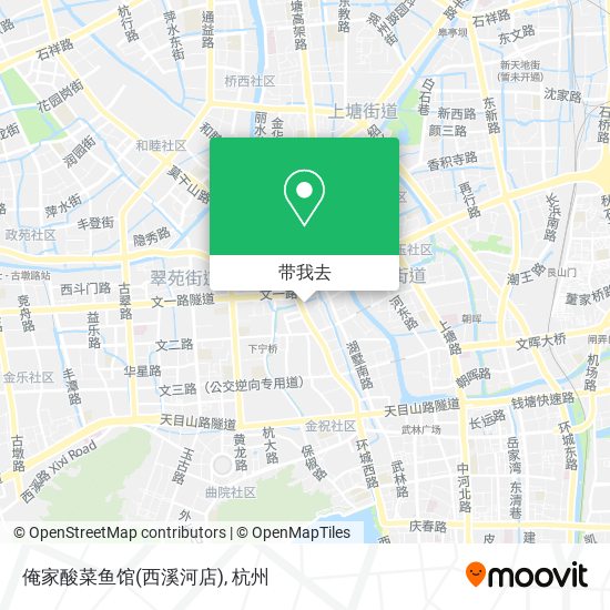 俺家酸菜鱼馆(西溪河店)地图