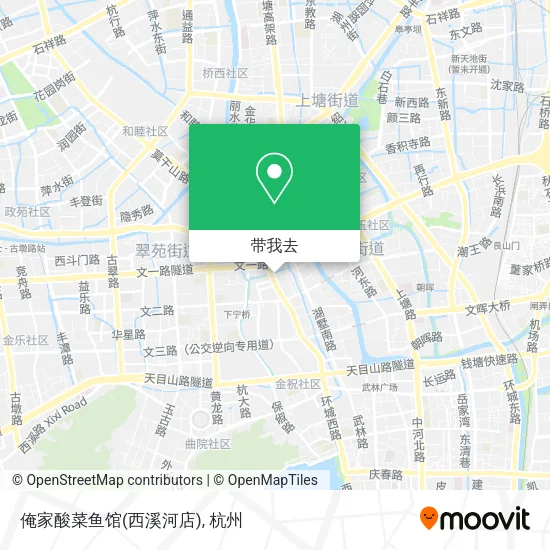 俺家酸菜鱼馆(西溪河店)地图