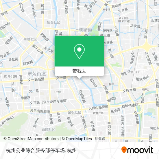 杭州公业综合服务部停车场地图