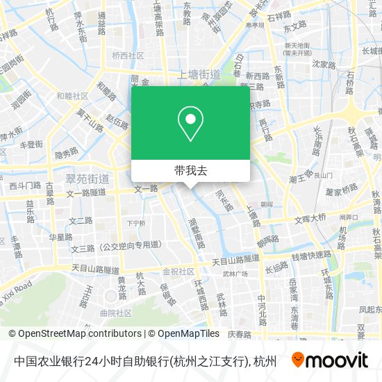 中国农业银行24小时自助银行(杭州之江支行)地图