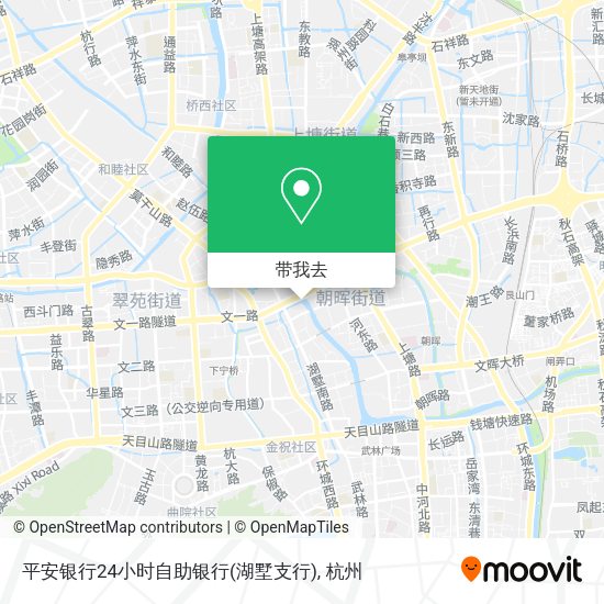 平安银行24小时自助银行(湖墅支行)地图