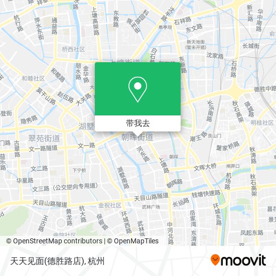 天天见面(德胜路店)地图