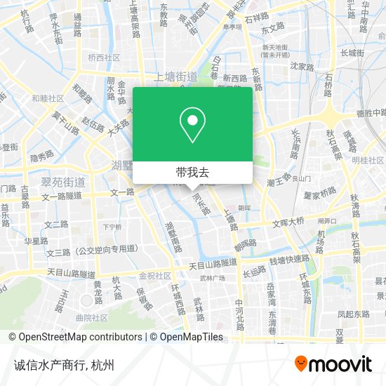 诚信水产商行地图