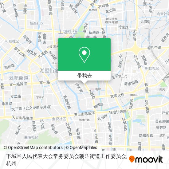 下城区人民代表大会常务委员会朝晖街道工作委员会地图