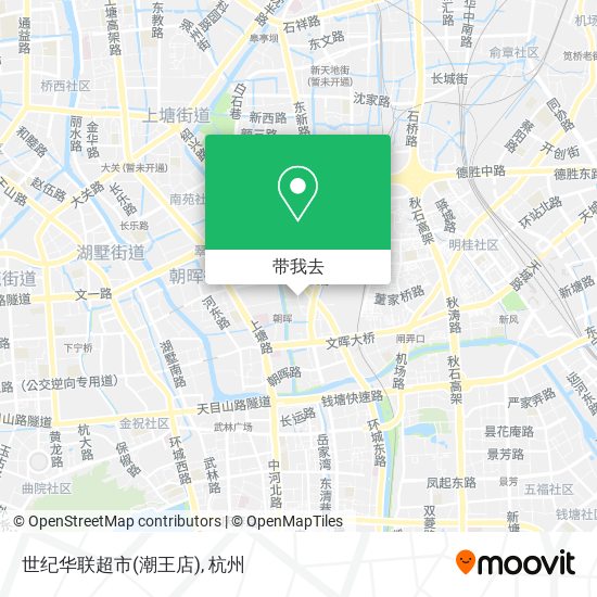 世纪华联超市(潮王店)地图