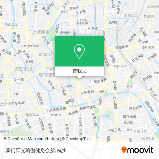 豪门阳光瑜伽健身会所地图