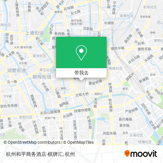 杭州和平商务酒店-棋牌汇地图