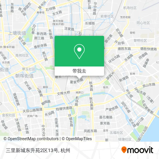 三里新城东升苑2区13号地图