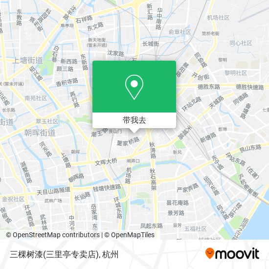 三棵树漆(三里亭专卖店)地图