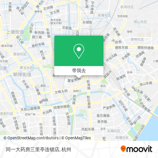 同一大药房三里亭连锁店地图