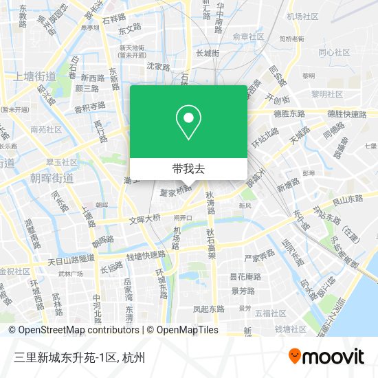 三里新城东升苑-1区地图