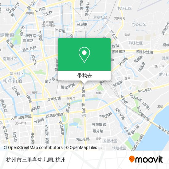 杭州市三里亭幼儿园地图