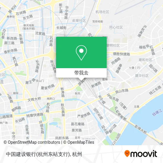中国建设银行(杭州东站支行)地图